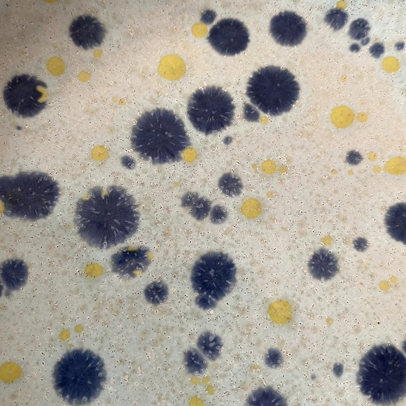 Anthropologie dessert/snack plate. This is in the blue and yellow spatte… - Picture 2 of 3